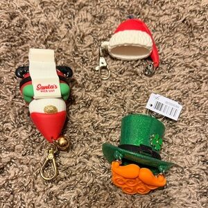 Festive hand sanitizer Keychains Set
